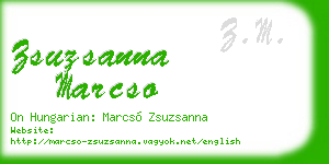 zsuzsanna marcso business card