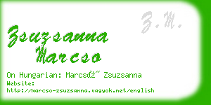 zsuzsanna marcso business card